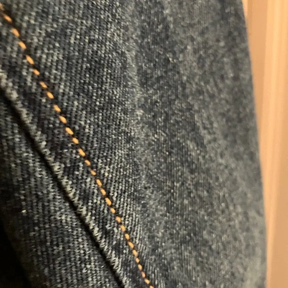 Paper Heart Boretto Long Denim Trench Coat with Belt - Dark Blue - Picture 8 of 12